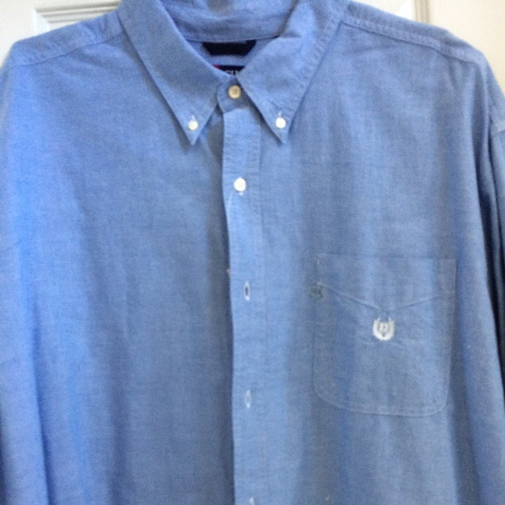 Men's Chaps l/s Denim shirt  3XB   New